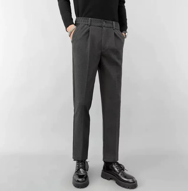 Straight Chinos Slim Fit Cropped