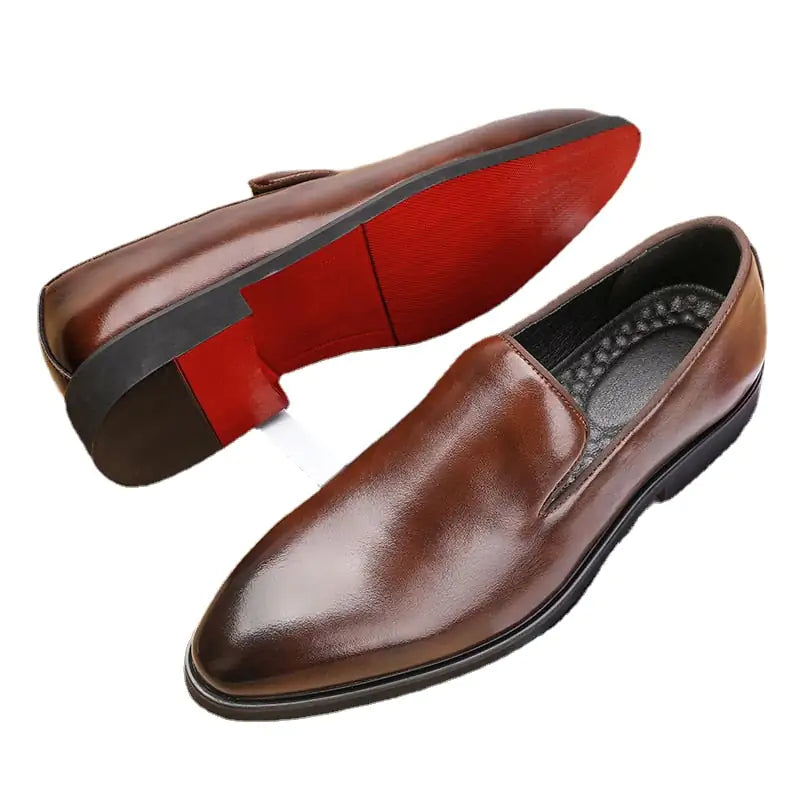 Red Bottom Classic Leather Loafers