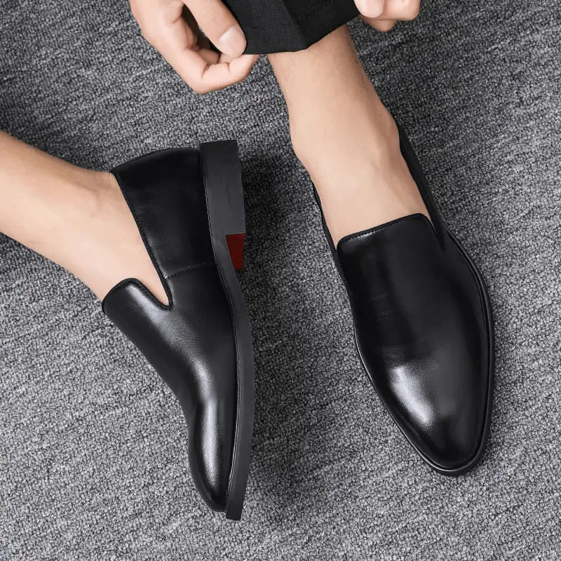 Red Bottom Classic Leather Loafers