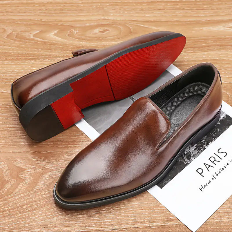 Red Bottom Classic Leather Loafers