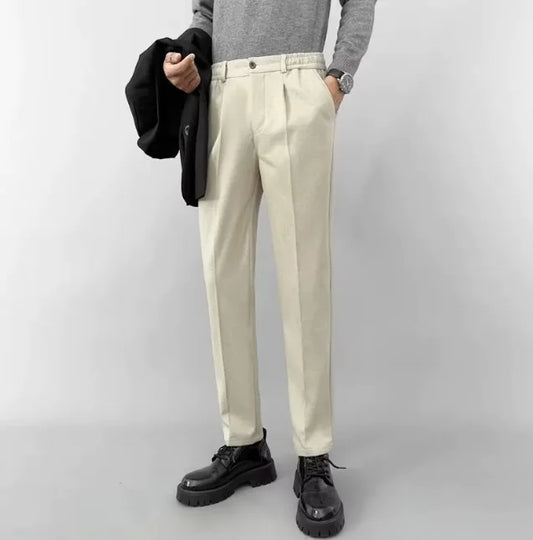 Straight Chinos Slim Fit Cropped